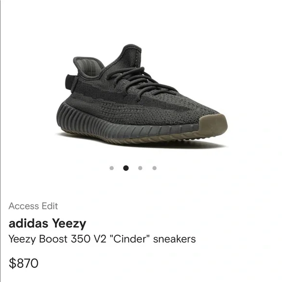🏃‍♀️👟 ADIDAS Yeezy Boost 350 V2 "Cinder" sneakers 👟🏃